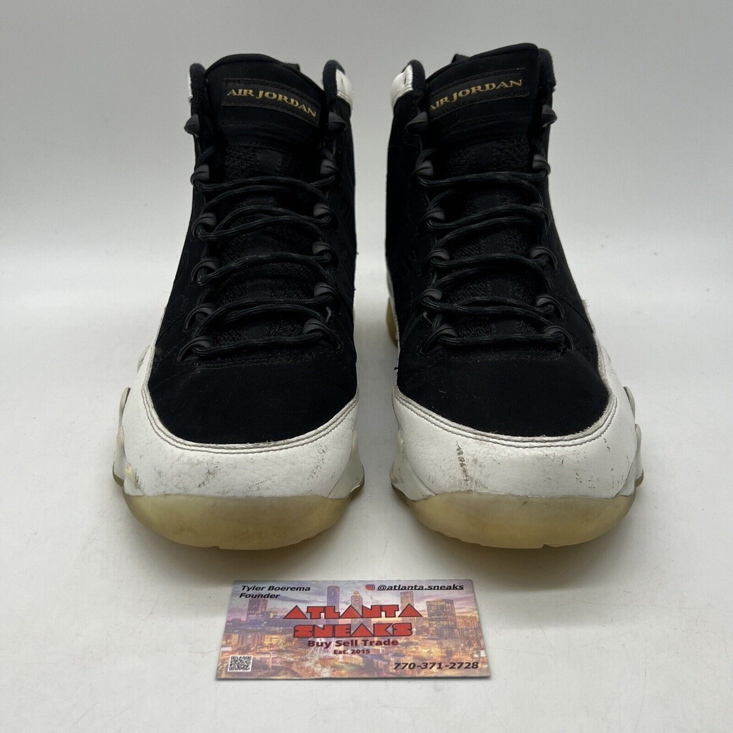 Size 10.5 - Air Jordan 9 Retro City of Flight Black Suede Leather (302370-021)