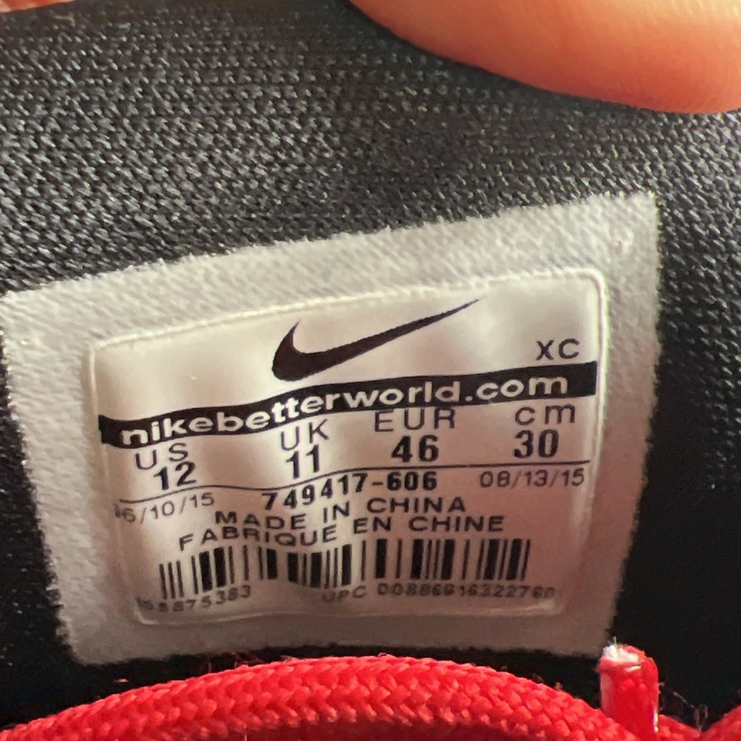 Size 12 - Nike LeBron Soldier 9 University Red (749417-606)