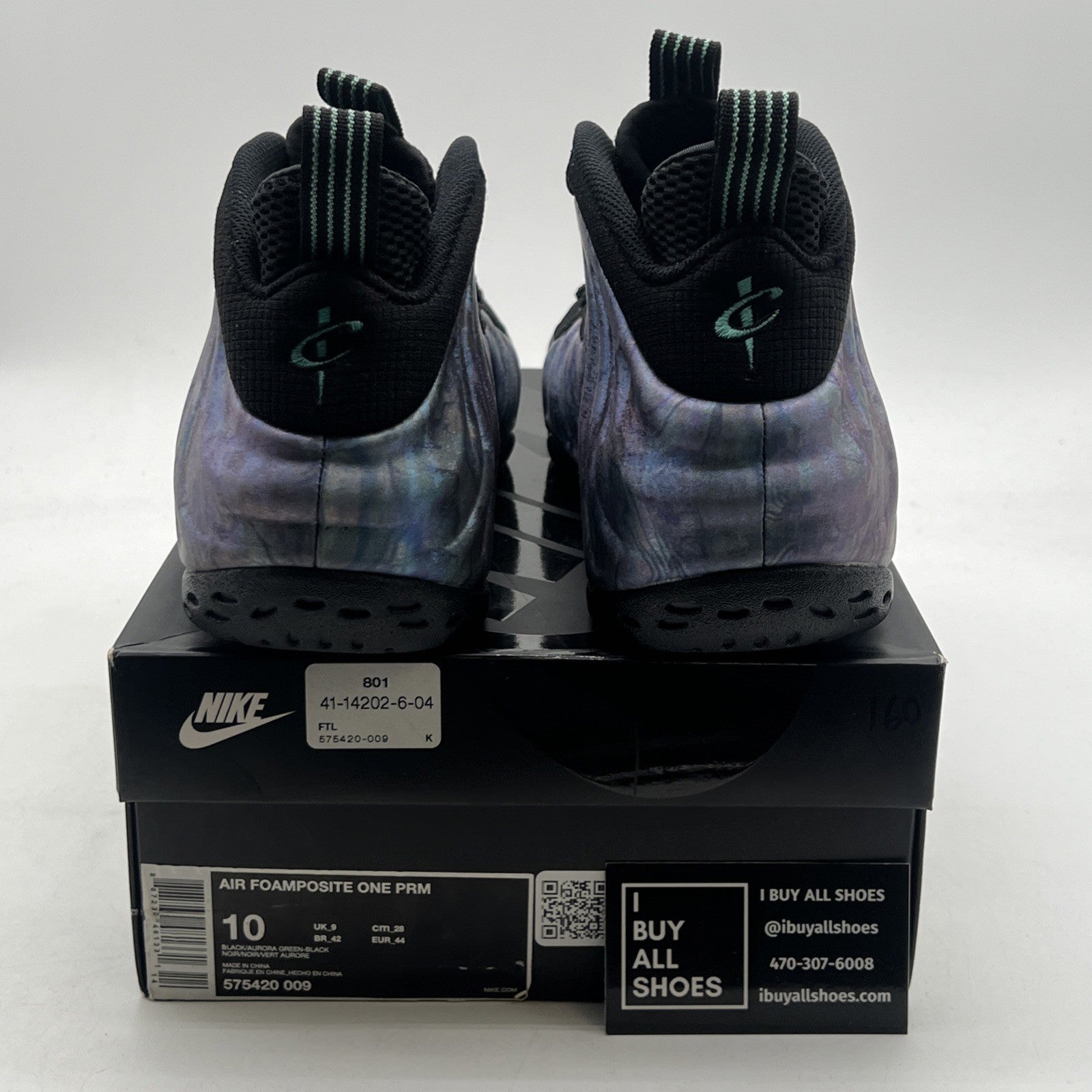 Size 10 - Nike Air Foamposite One Premium Abalone (575420-009)