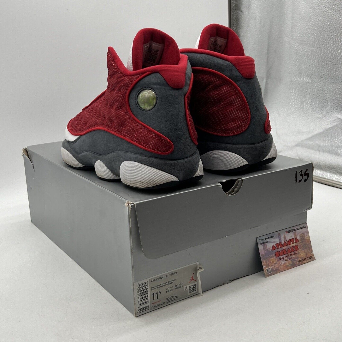 Size 11.5 - Jordan 13 Red Flint Grey Suede Leather (DJ5982-600)