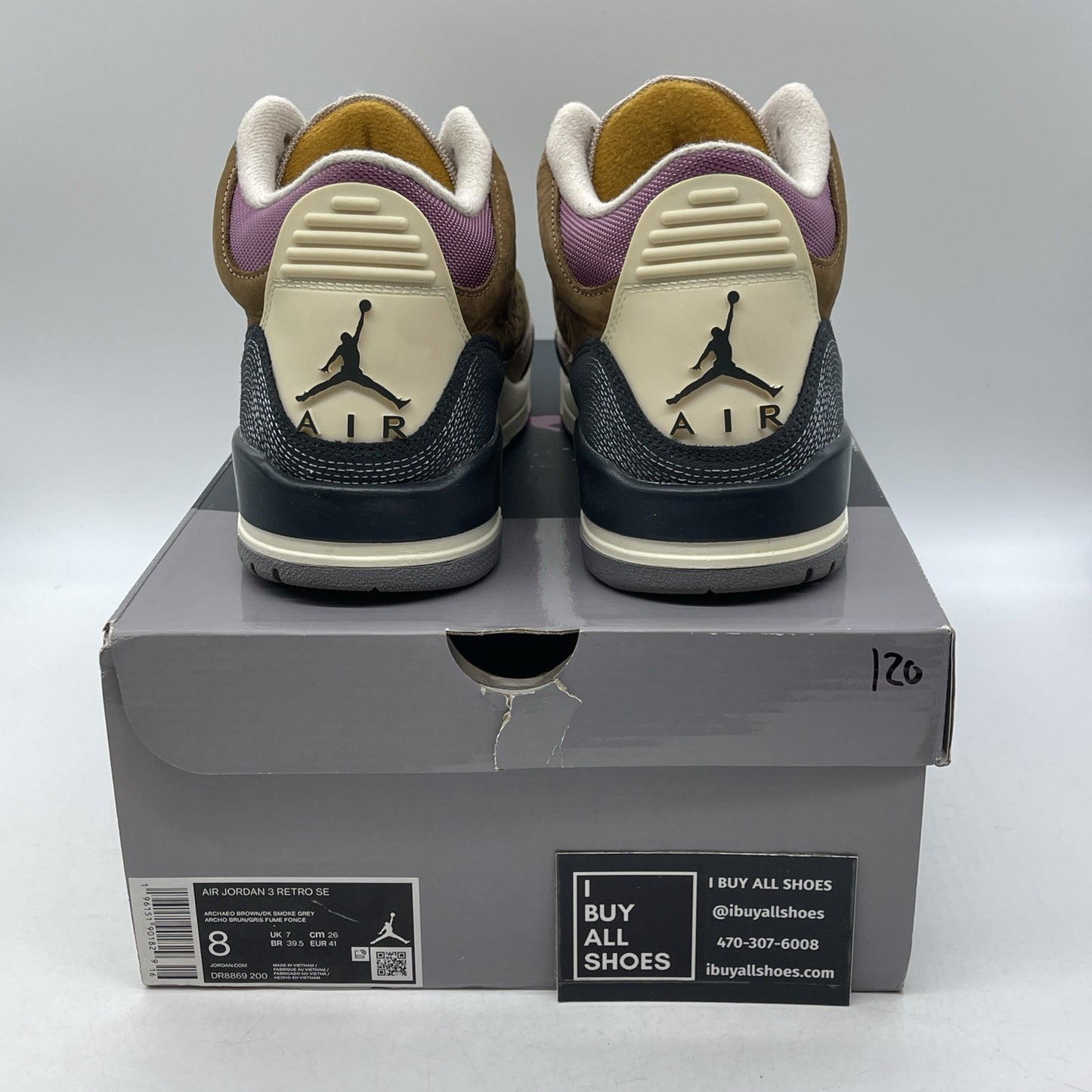 Size 8 - Air Jordan 3 Retro SE Winterized Brown Black Suede (DR8869-200)