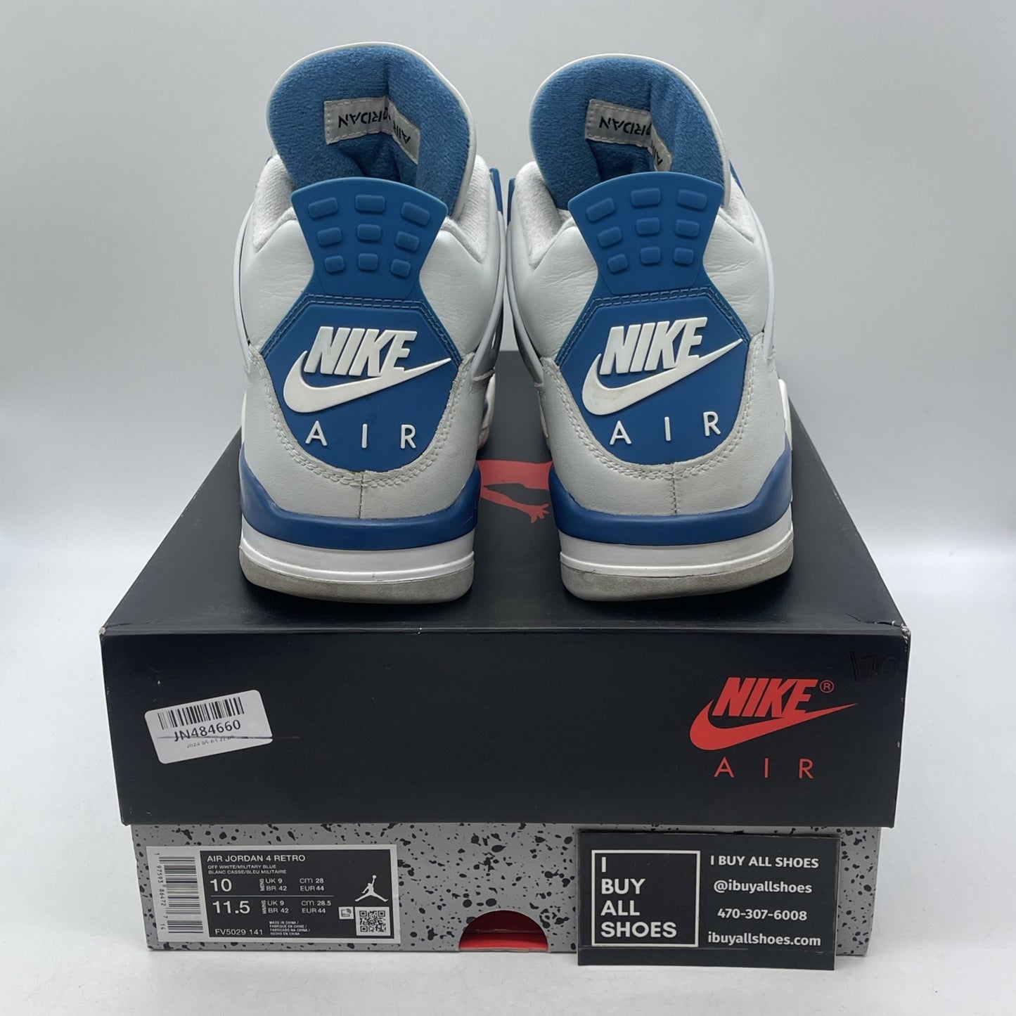 Size 10 - Air Jordan 4 Retro 2024 Military Blue (FV5029-141)