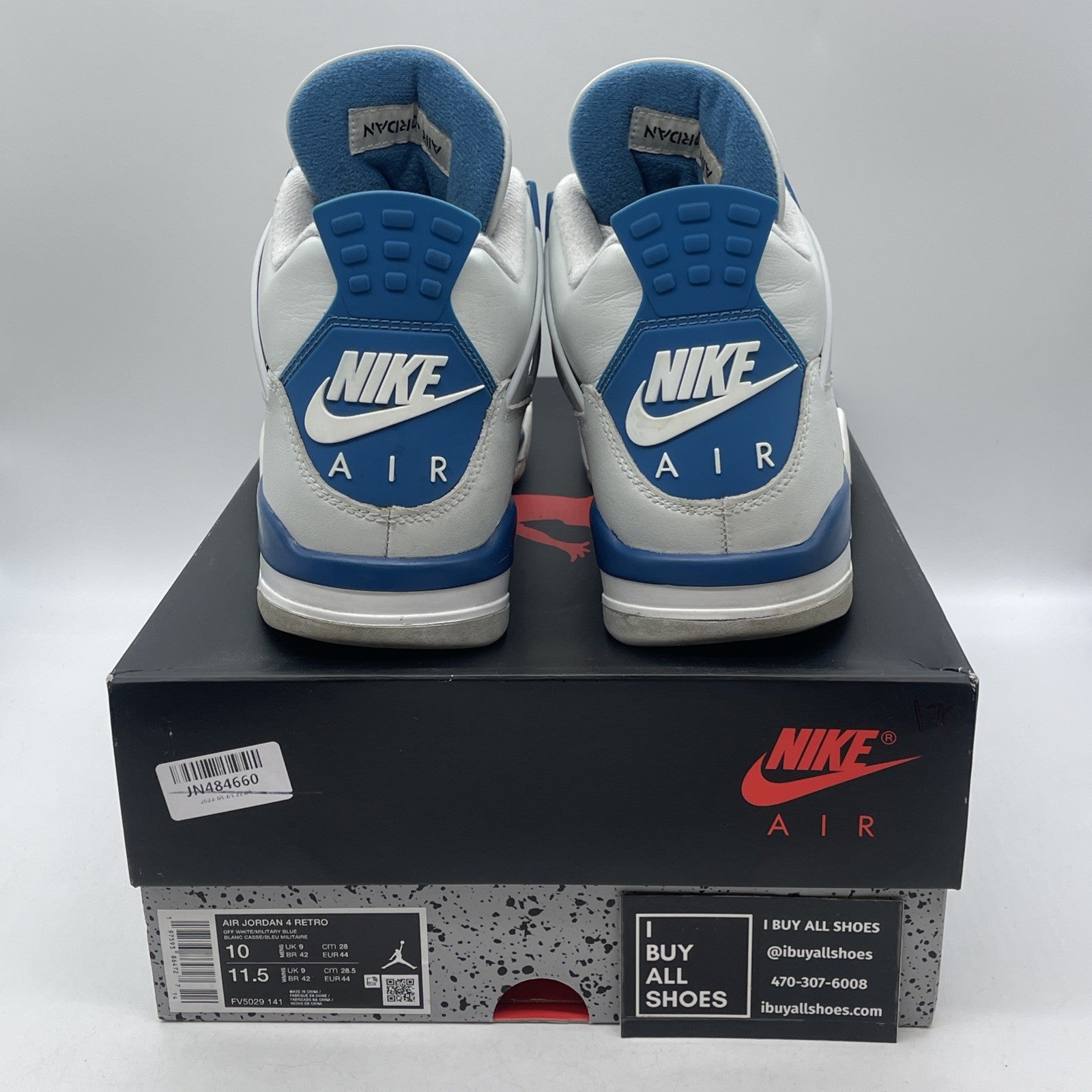 Size 10 - Air Jordan 4 Retro 2024 Military Blue (FV5029-141)