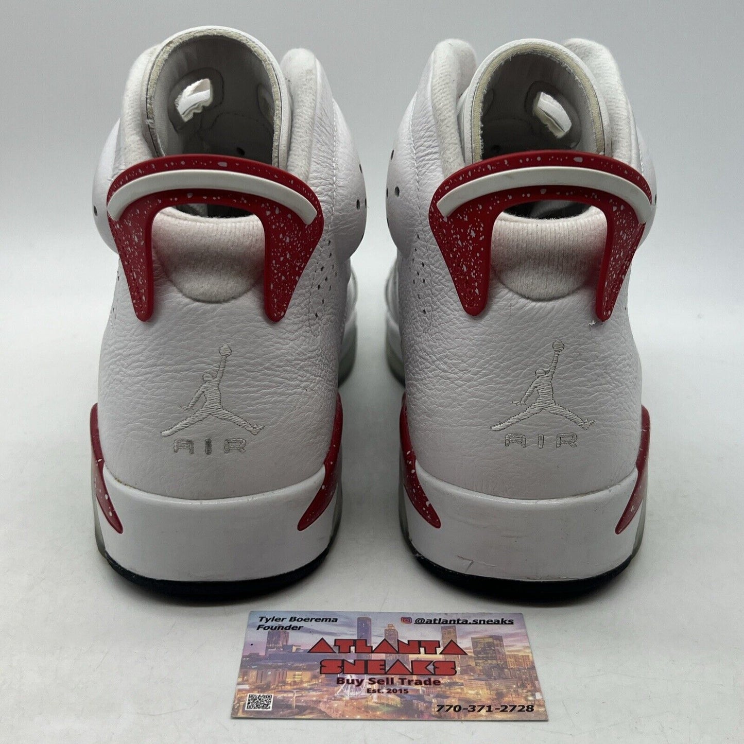 Size 12 - Jordan 6 White and University Red 2022 White Leather (CT8529-162)