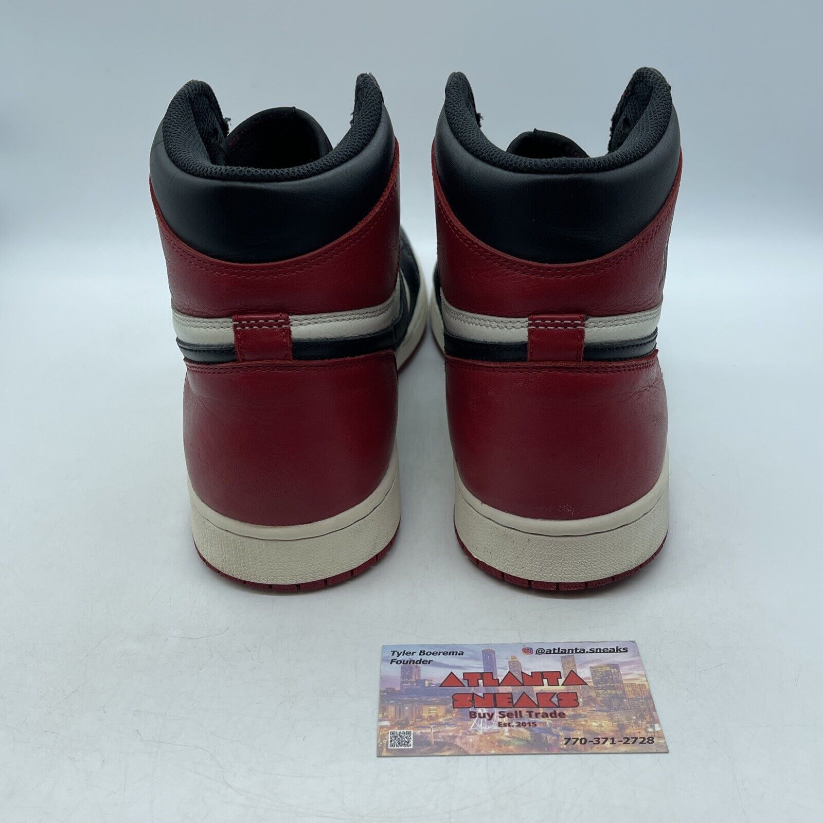 Size 12 - Jordan 1 Retro OG High Bred Toe White Red Black (555088-610)