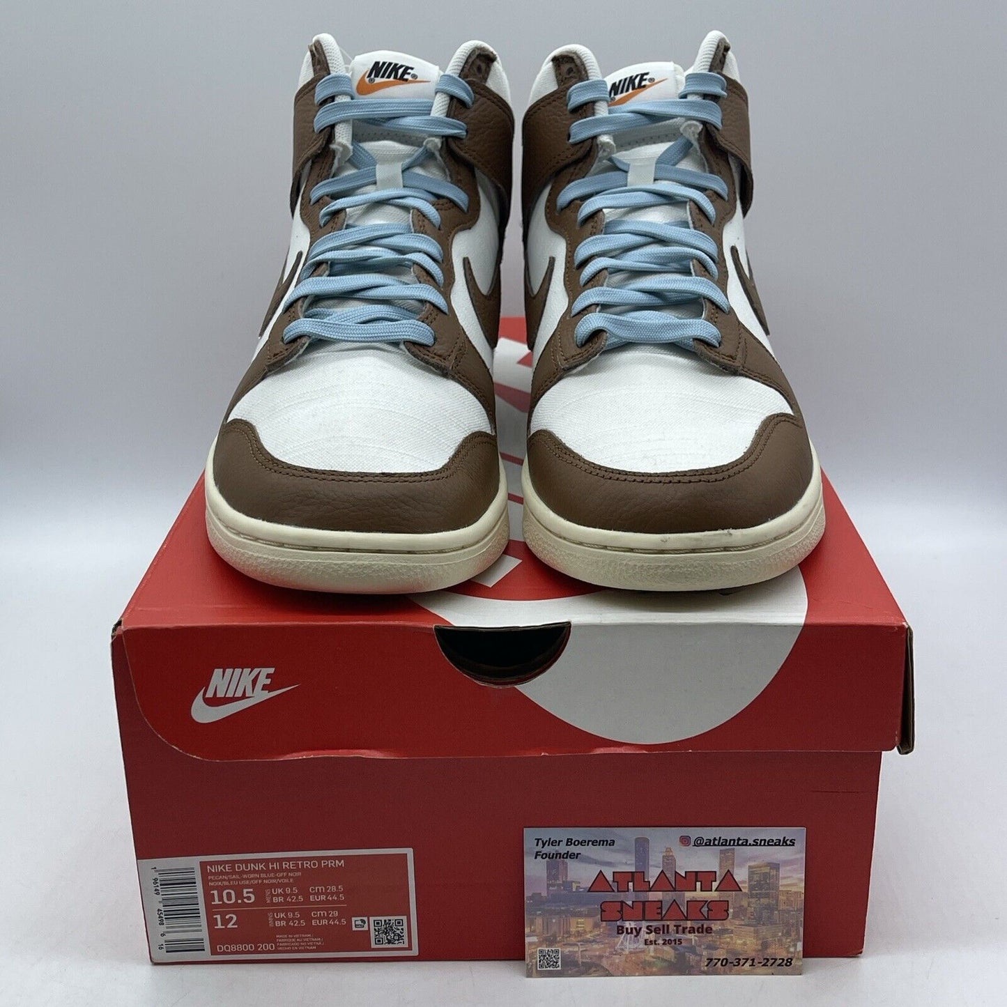 Size 10.5 - Nike Dunk Vintage High Certified Fresh - Pecan White (DQ8800-200)