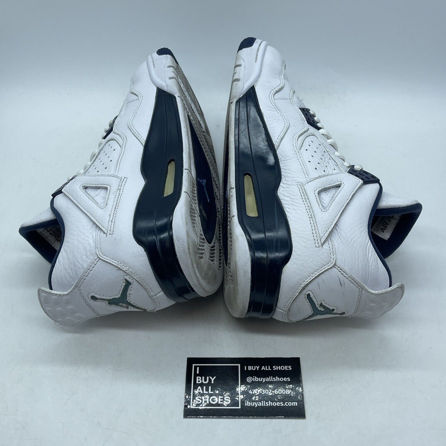Size 10 - Air Jordan 4 Retro LS Columbia Blue White Leather (314254-107)