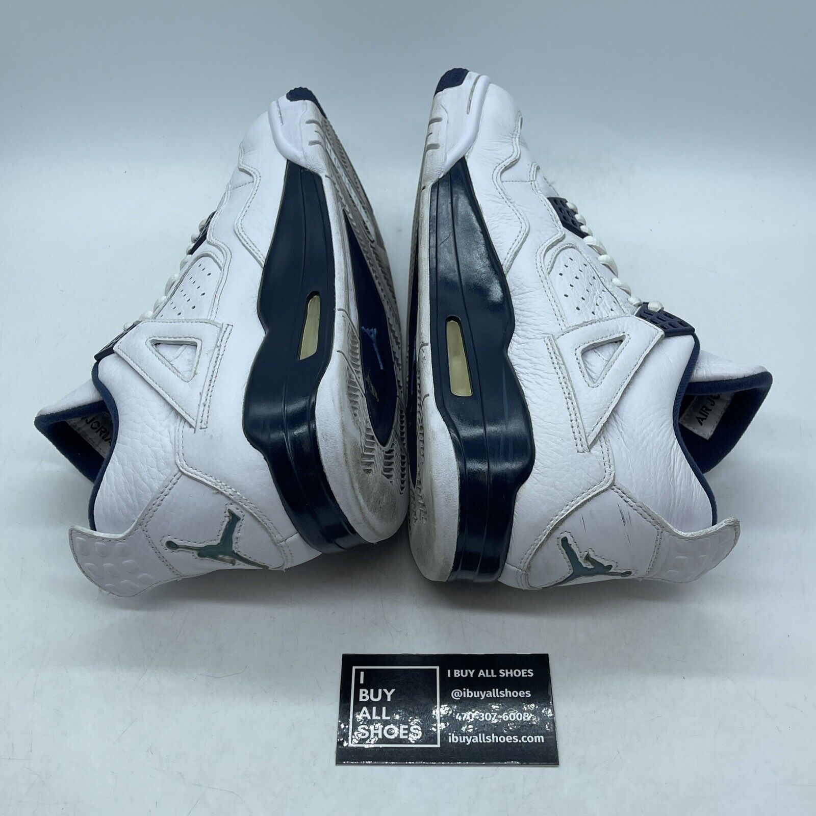Size 10 - Air Jordan 4 Retro LS Columbia Blue White Leather (314254-107)