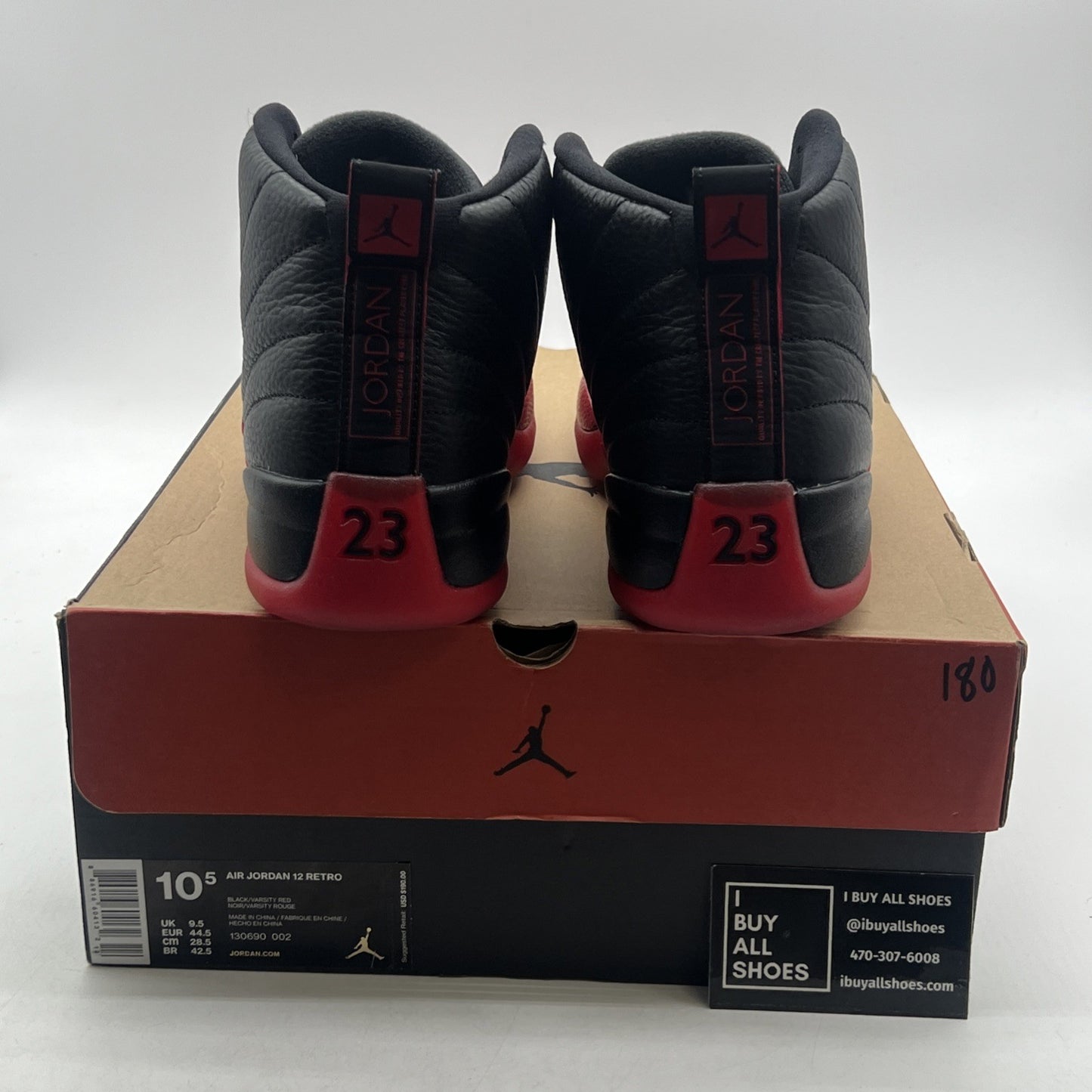 Size 10.5 - Air Jordan 12 Retro Mid Flu Game (130690-002)