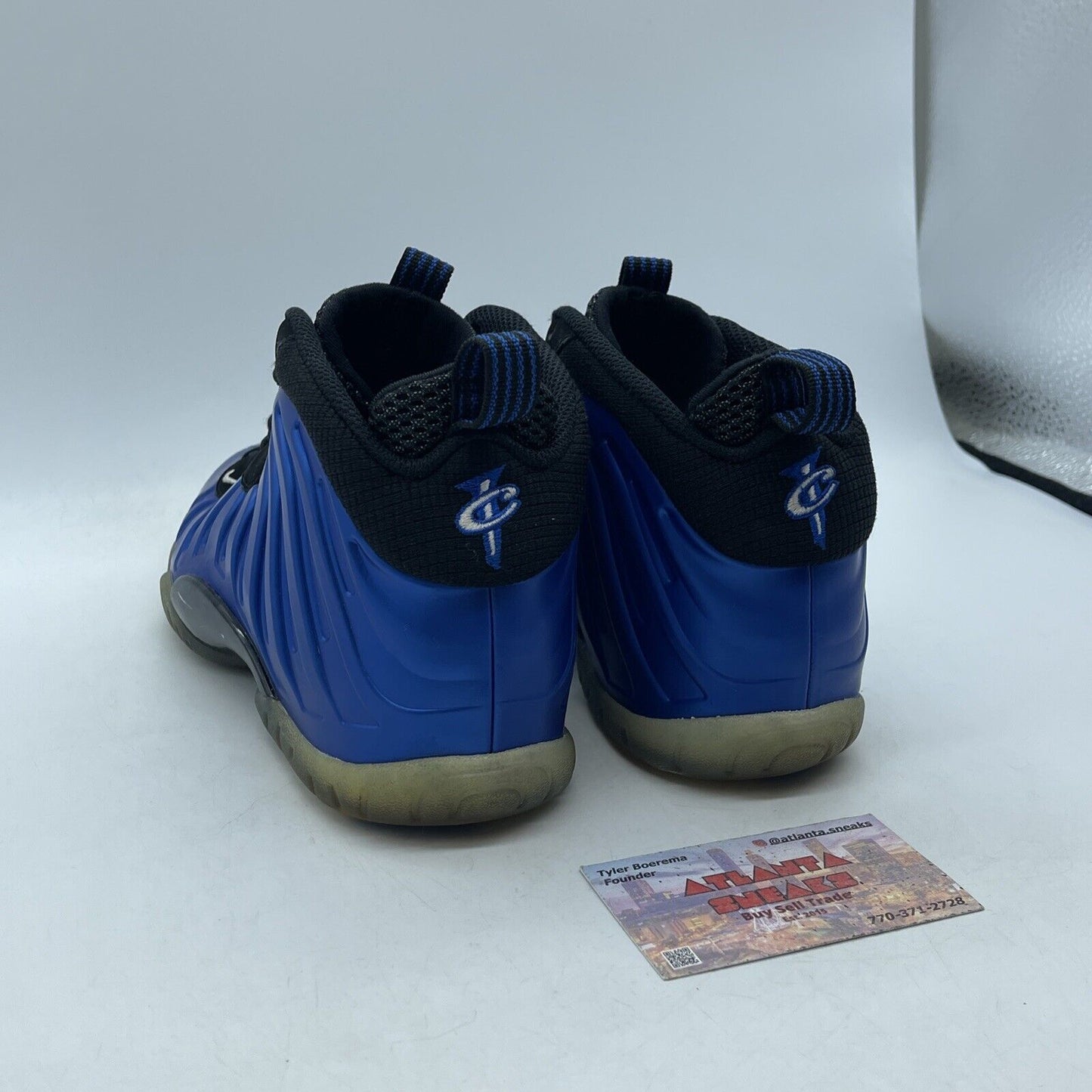 Size 5.5Y(GS) - Nike Little Posite One XX Mid Royal Black Suede Blue (898061-500