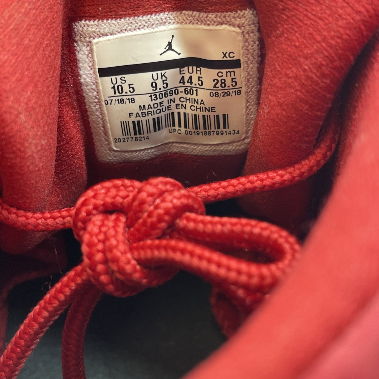 Size 10.5 - Air Jordan 12 Retro Gym Red Suede Leather (130690-601)
