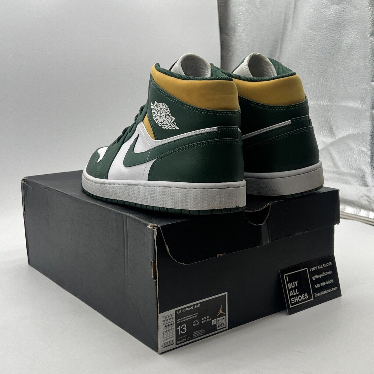 Size 13 - Air Jordan 1 Mid Sonics (554724-371)