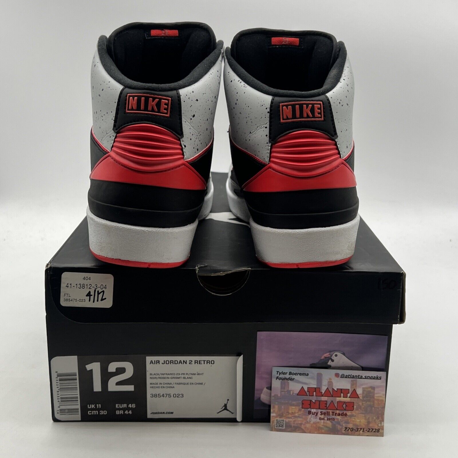 Size 12 - Air Jordan 2 Retro Infrared 23 (385475-023)
