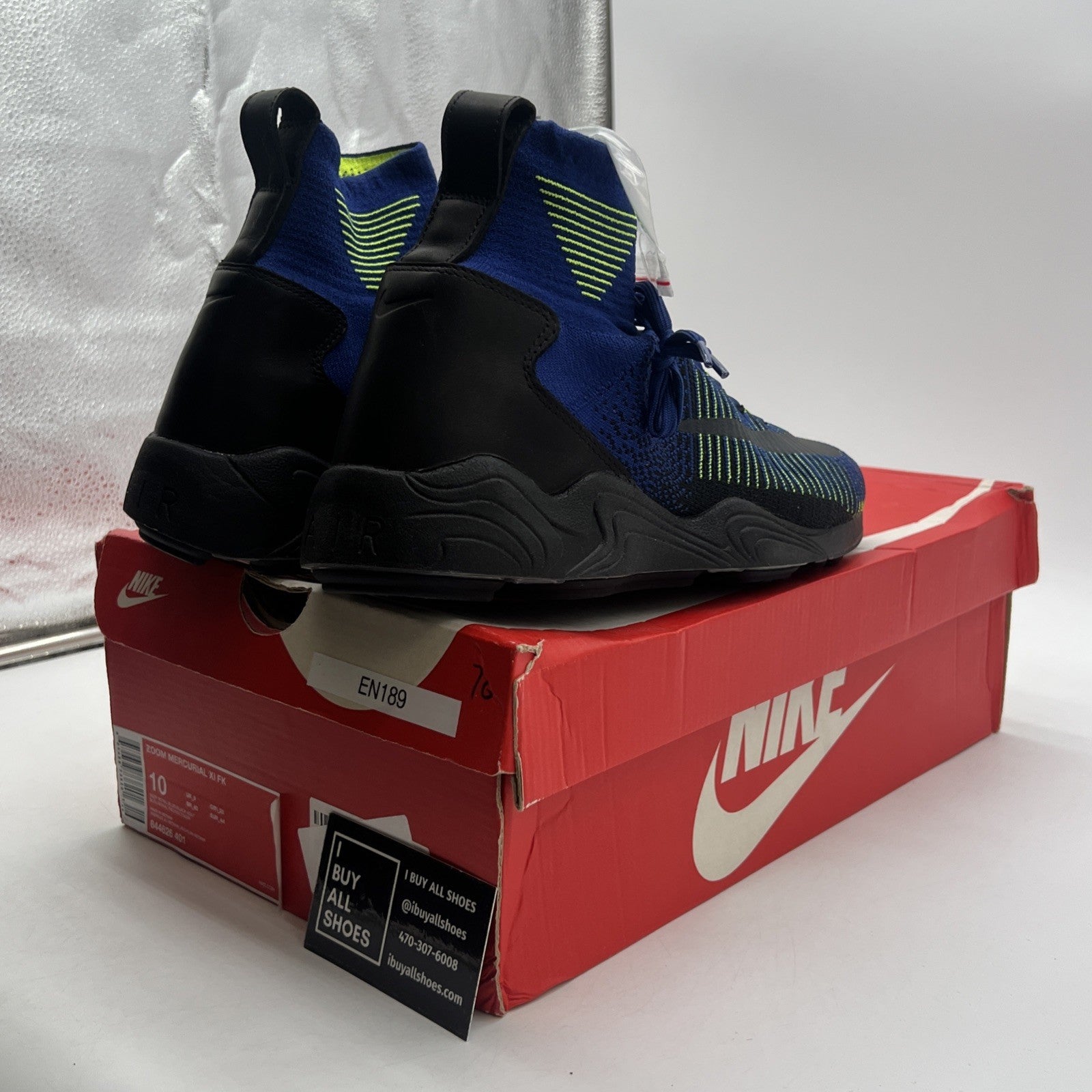 Size 10 - Nike Zoom Mercurial Flyknit Deep Royal Blue (844626-401)