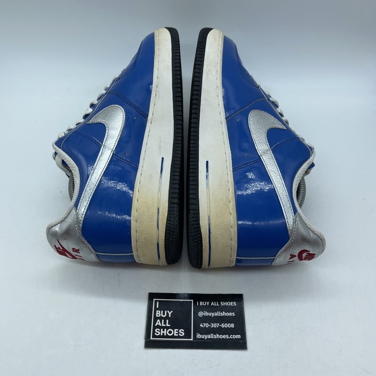 Size 10.5 - Nike Air Force 1 '07 NBA All-Star 2010 Blue Silver (315122-402)