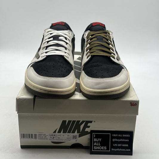 Size 13.5 - Air Jordan 1 Retro OG x Travis Scott Low Olive W (DZ4137-106)