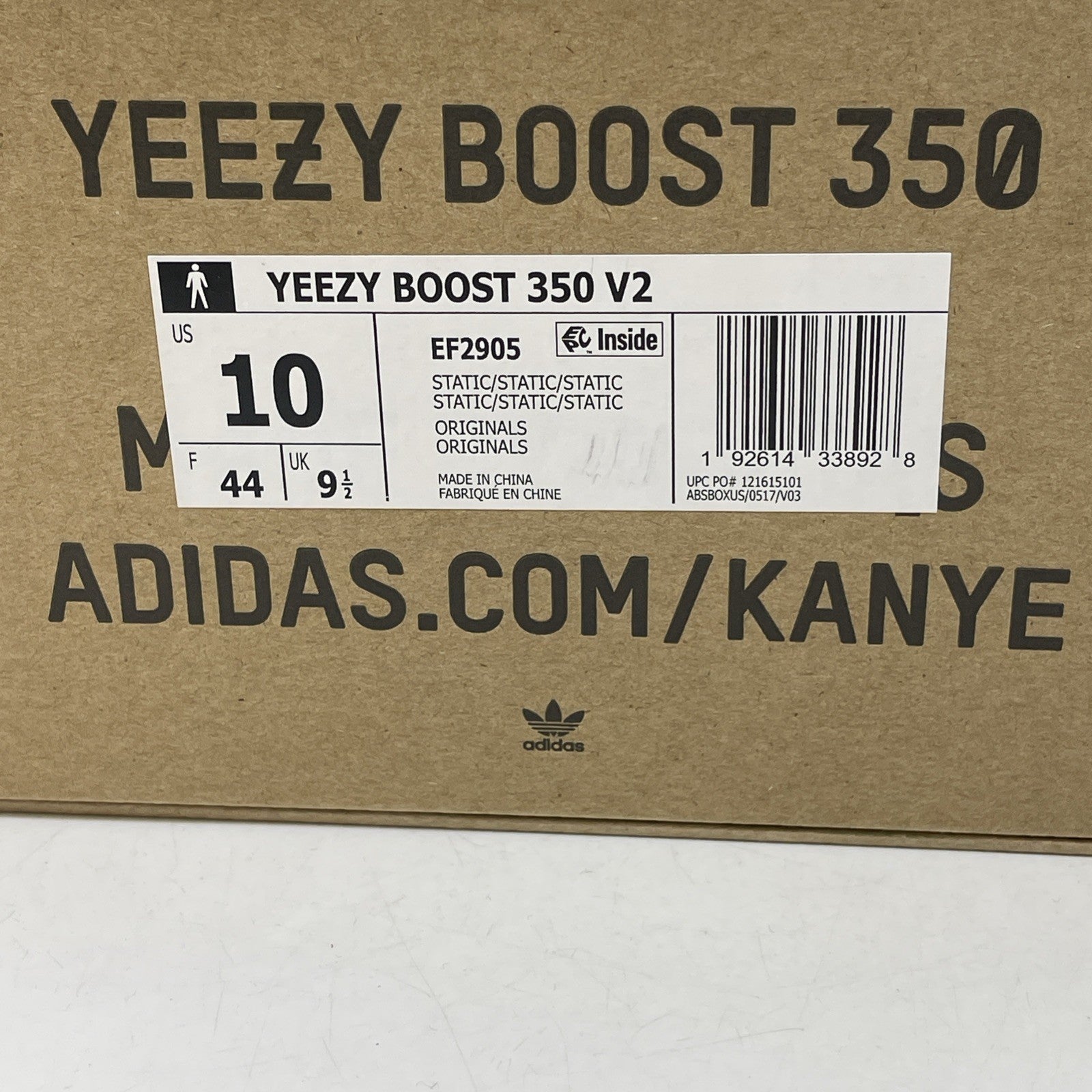 Size 10 - adidas Yeezy Boost 350 V2 2018 Low Static Non-Reflective (EF2905)