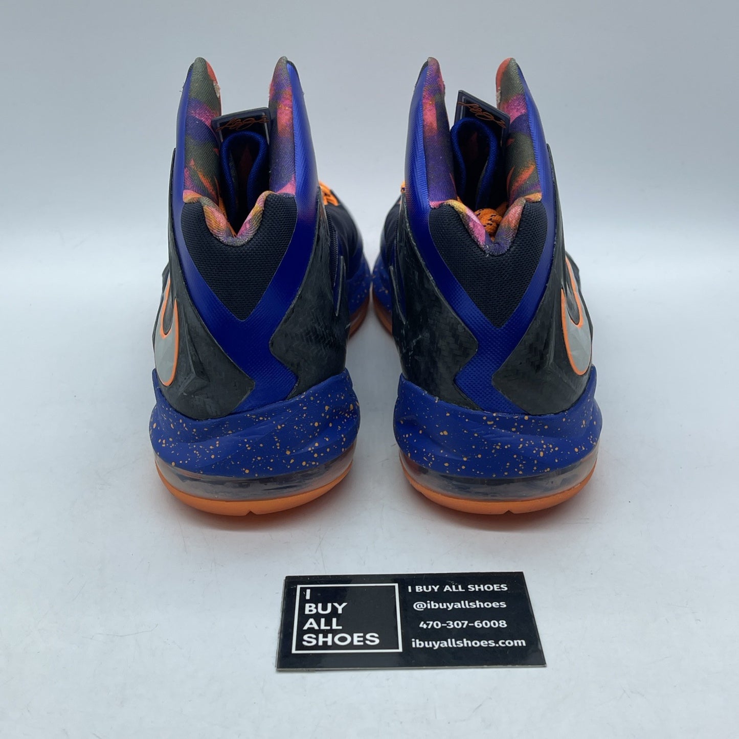 Size 9.5 - Nike LeBron 10 P.S Elite Superhero Black Blue (579827-400)