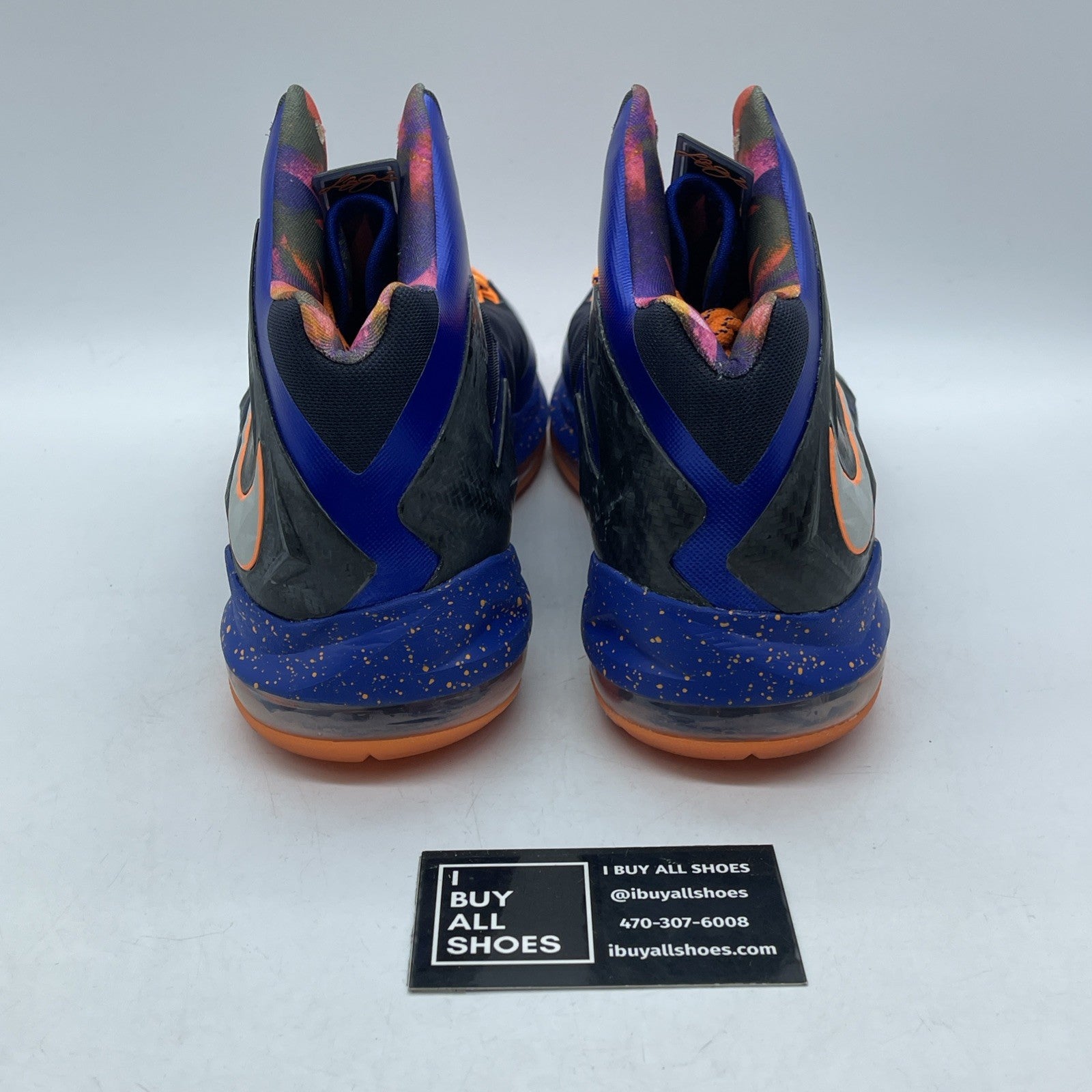 Size 9.5 - Nike LeBron 10 P.S Elite Superhero Black Blue (579827-400)