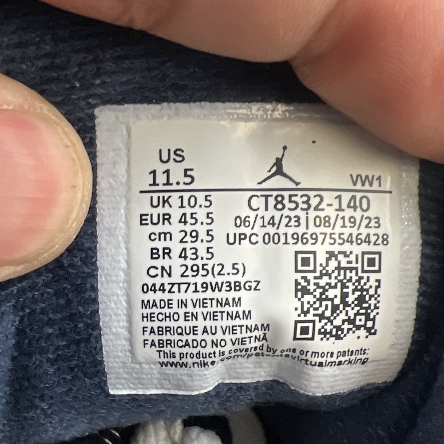 Size 11 - Air Jordan 3 Retro Midnight Navy (CT8532-140)