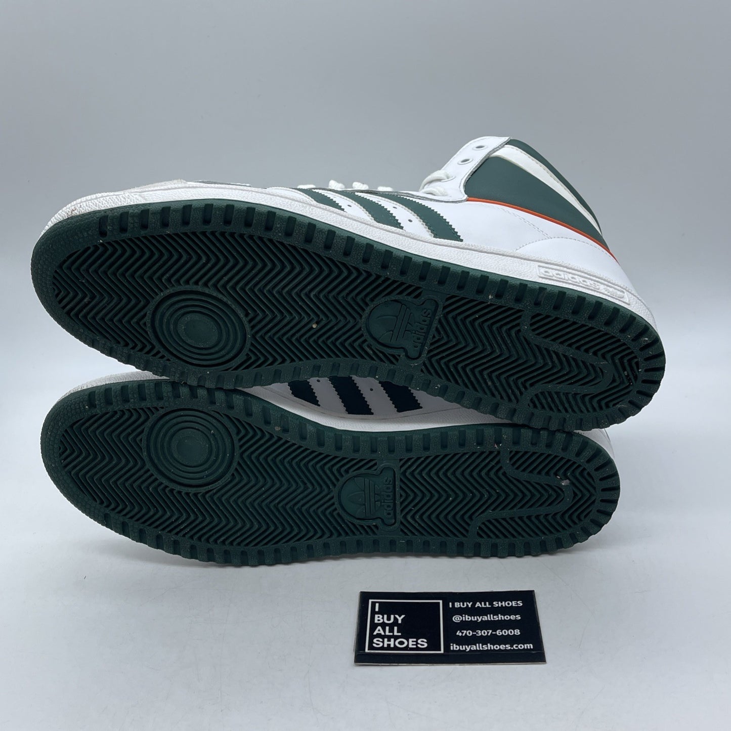 Size 11 - adidas Top Ten High Miami Hurricanes (EF2516)