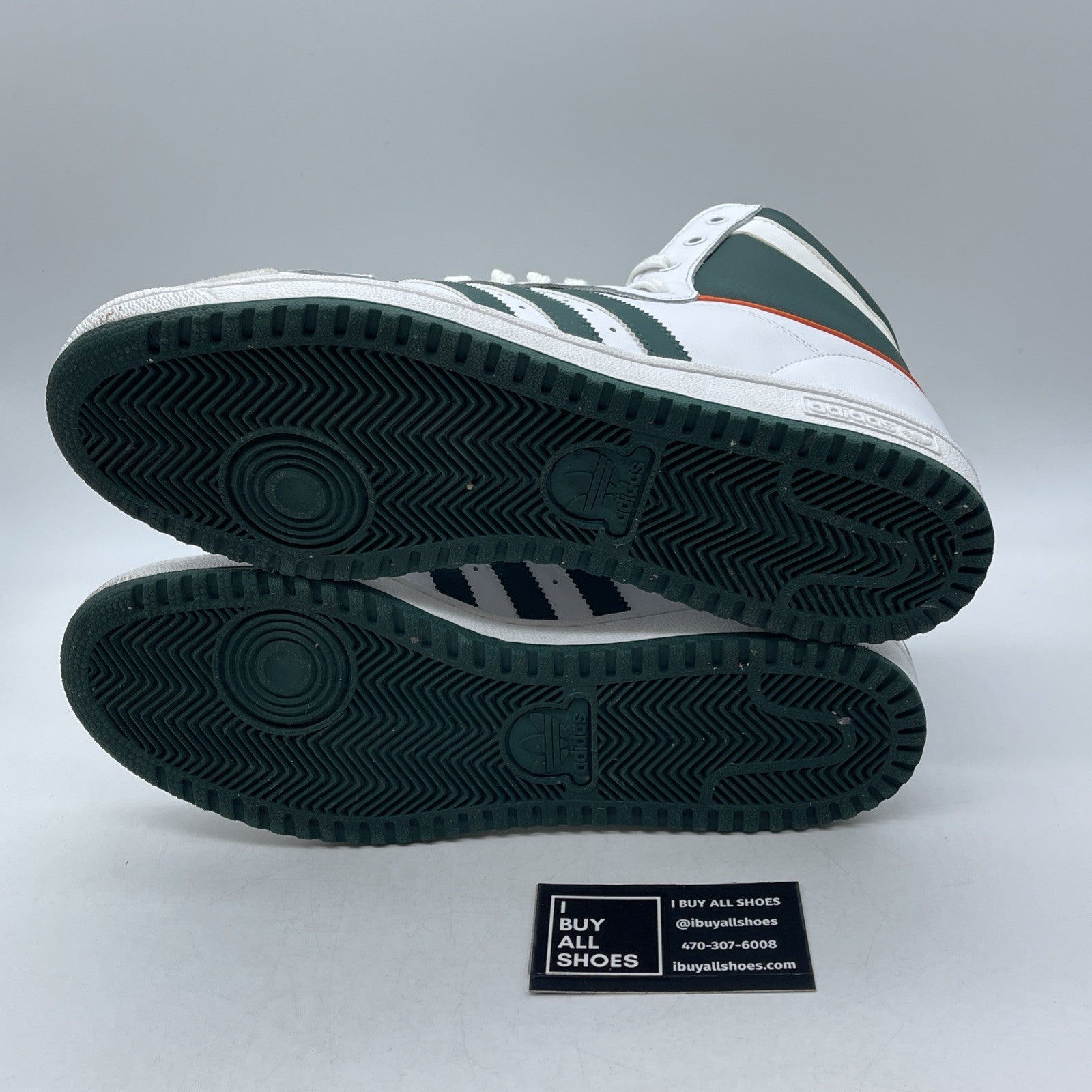 Size 11 - adidas Top Ten High Miami Hurricanes (EF2516)