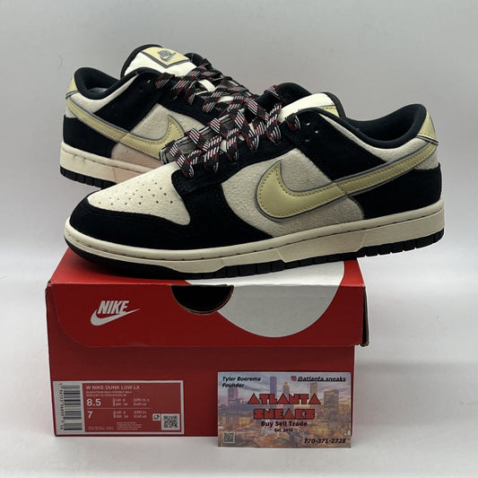 Size 8.5 - Nike Dunk Low LX Black Team Gold 2023 Brand New Og All