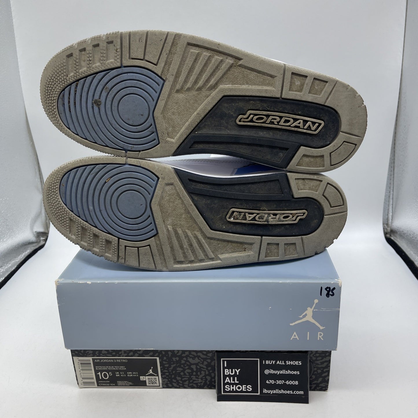 Size 10.5 - Air Jordan 3 Retro Mid UNC (CT8532-104)