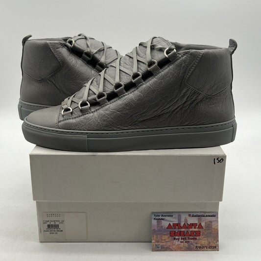 Size 8 - Balenciaga Arena Iron Grey High Top (341760-WAD40-1414)