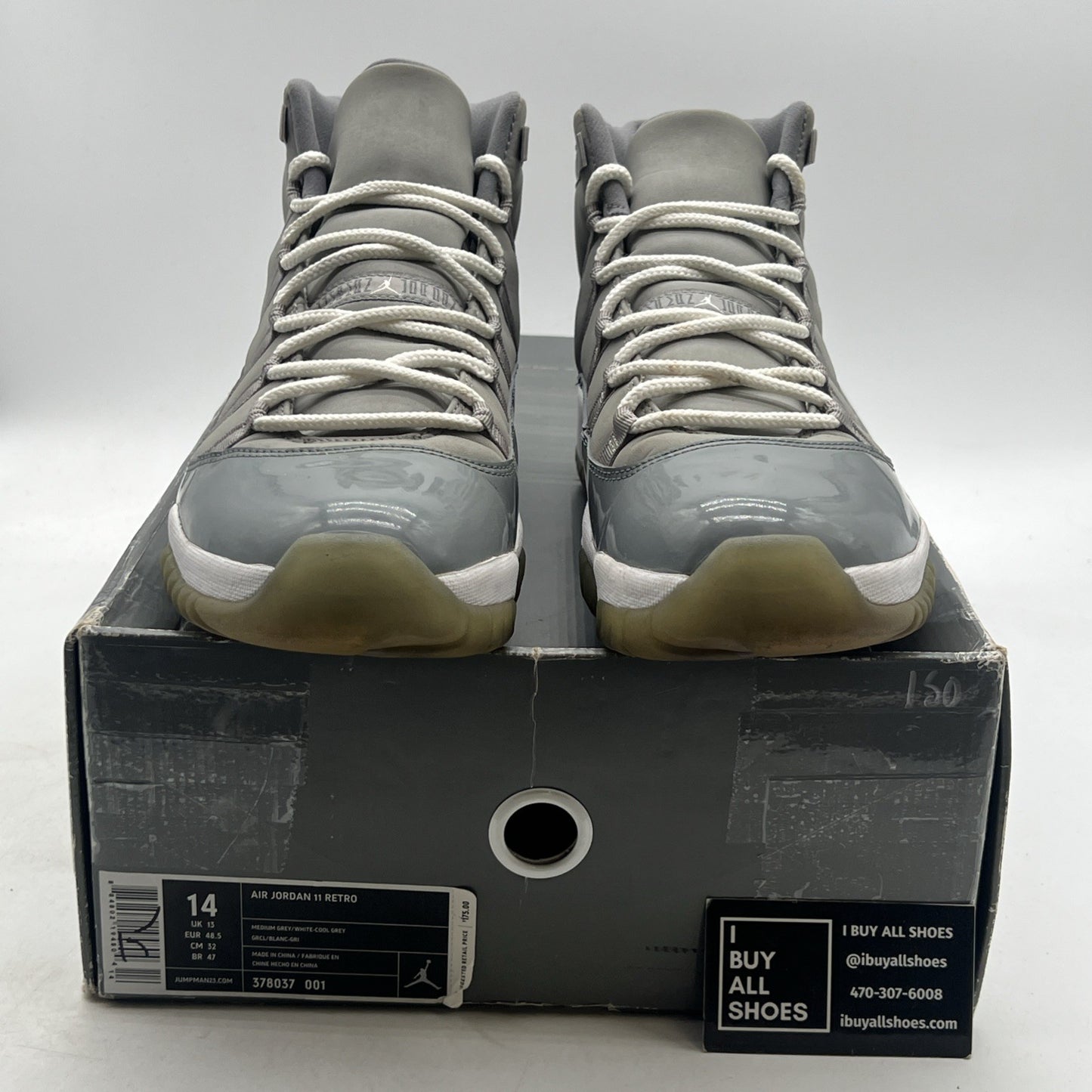 Size 14 - Air Jordan 11 Retro 2010 Cool Grey (378037-001)