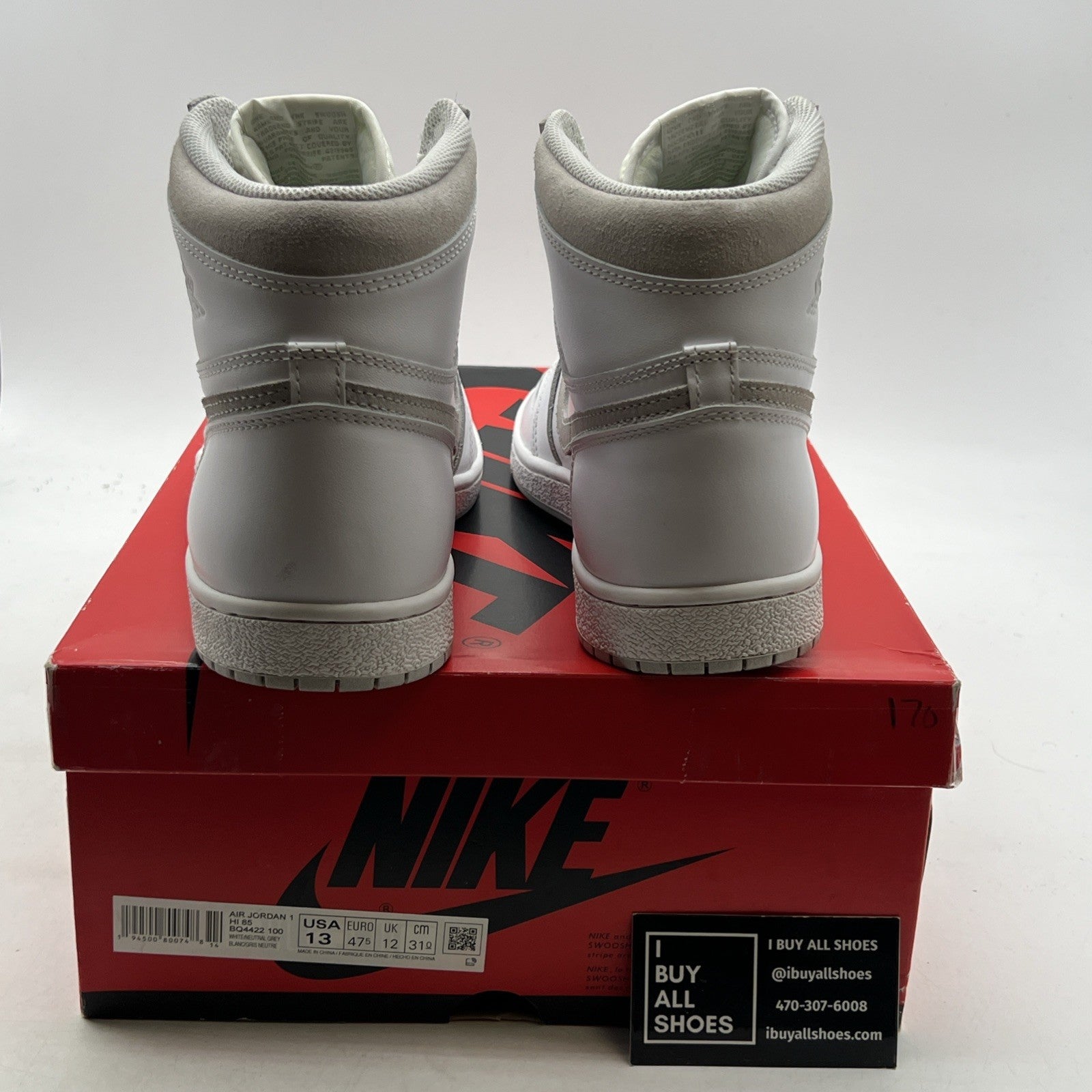 Size 13 - Air Jordan 1 Retro High 85 OG Neutral Gray (BQ4422-100)