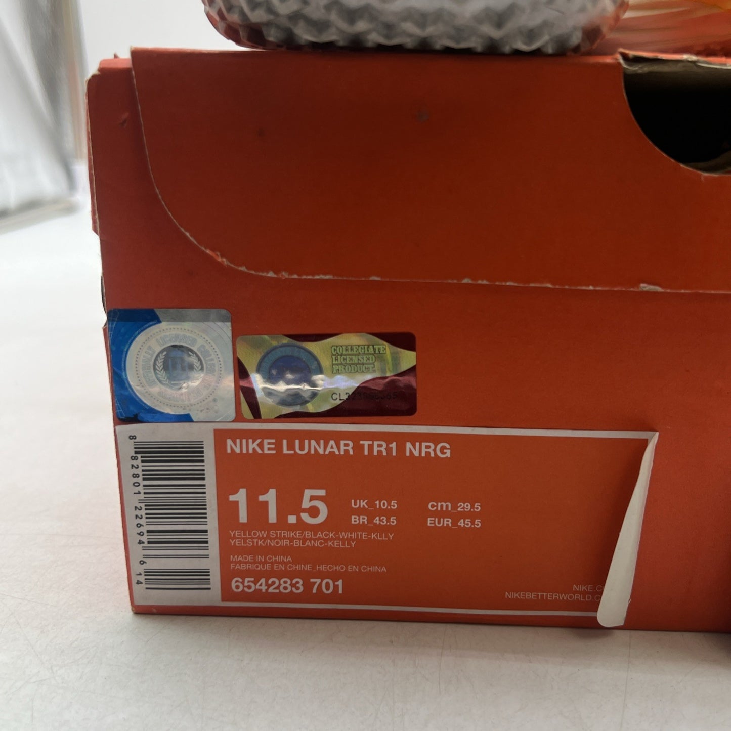 Size 11.5 - Nike Lunar TR1 LE Oregon (654283-701)