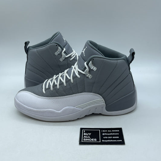 Size 9.5 - Jordan 12 Stealth 2022 Grey White Leather (CT8013-015)