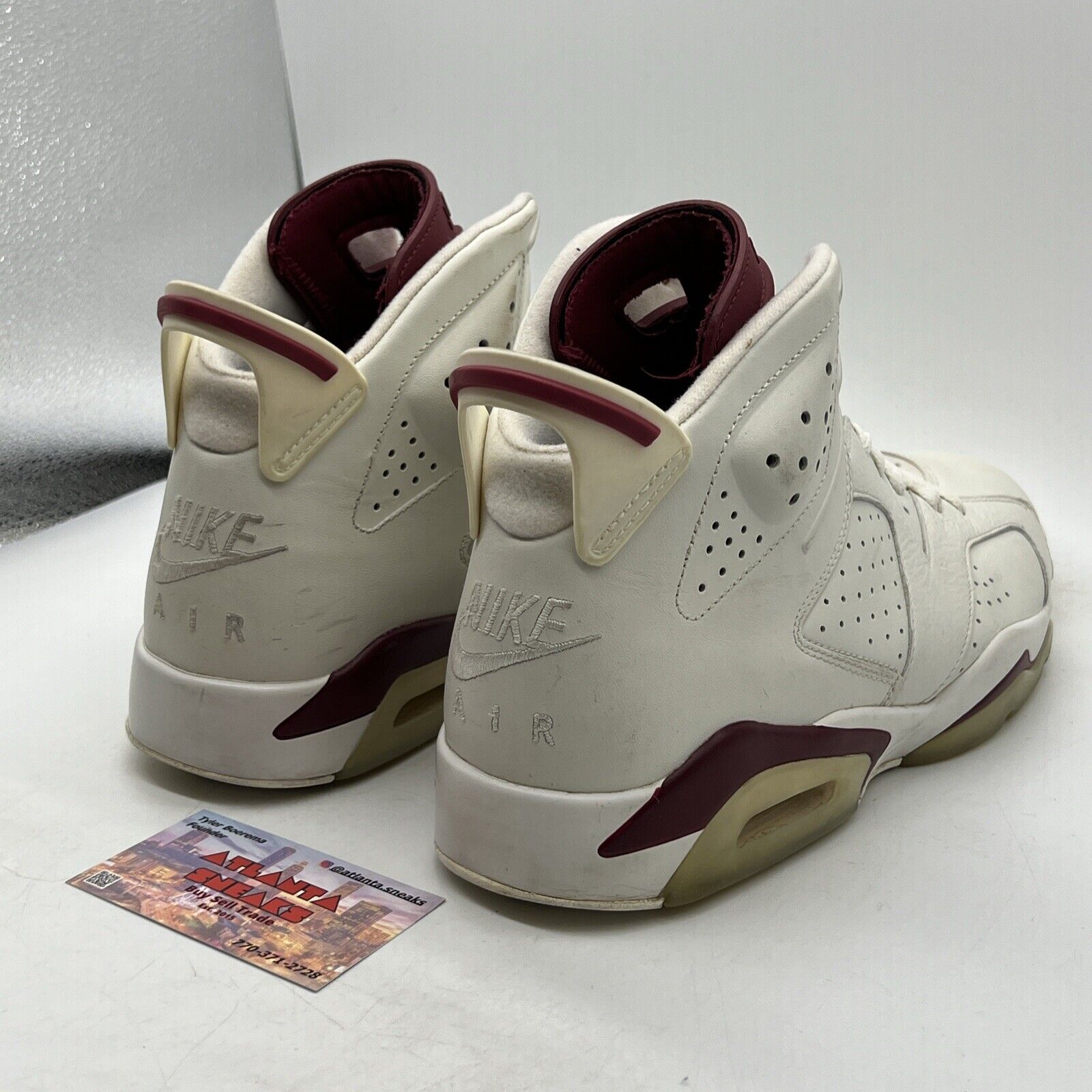 Size 11 - Air Jordan 6 Retro 2015 Maroon Leather (384664-116)