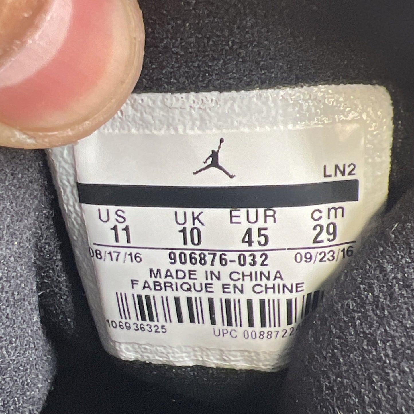 Size 11 - Jordan Jumpman Pro OG 2017 Taxi (905876-032)