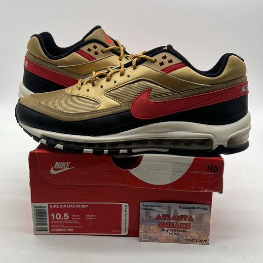 Size 10.5 - Nike Air Max 97/BW Metallic Gold Red (AO2406-700)