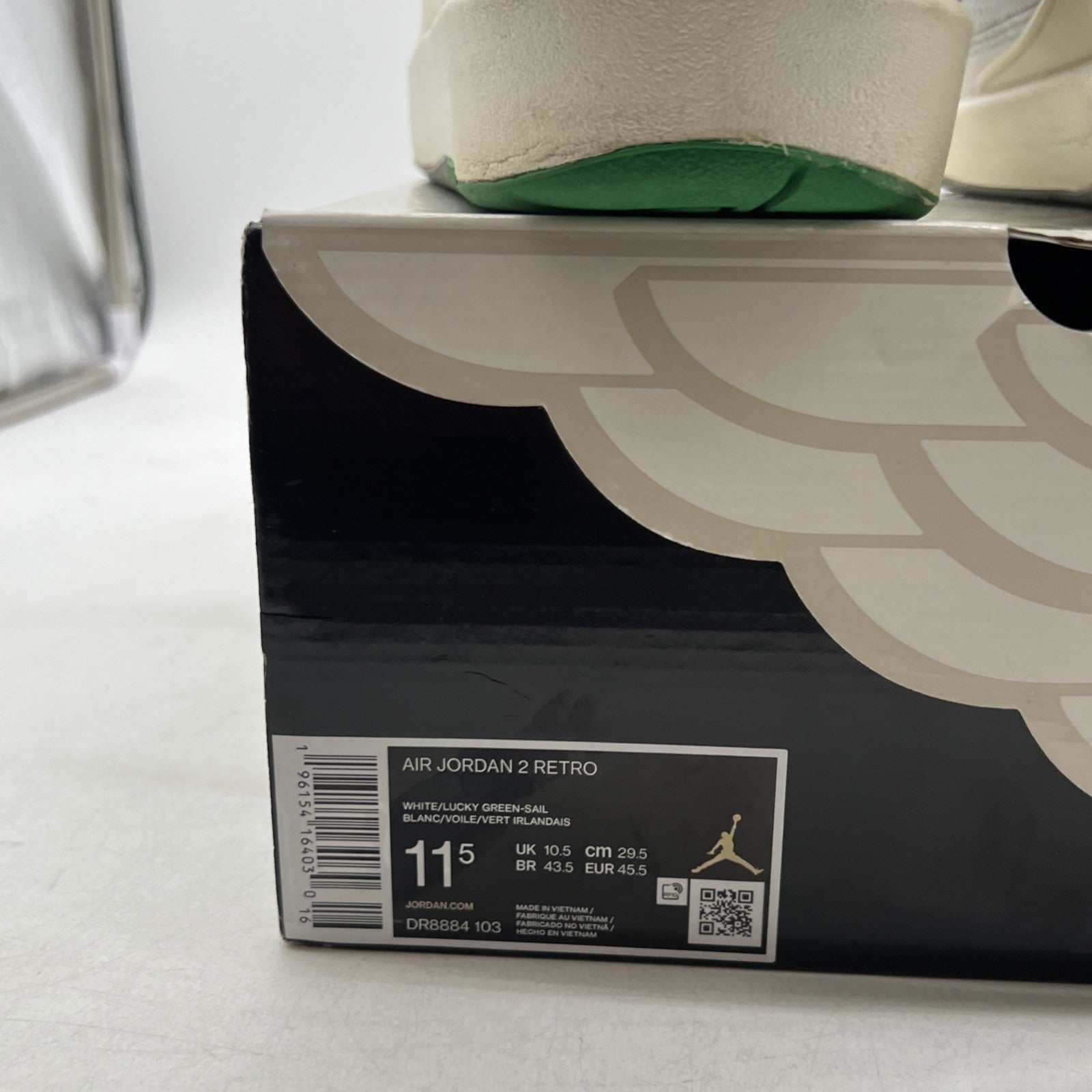 Size 11.5 - Air Jordan 2 Retro Lucky Green (DR8884-103)