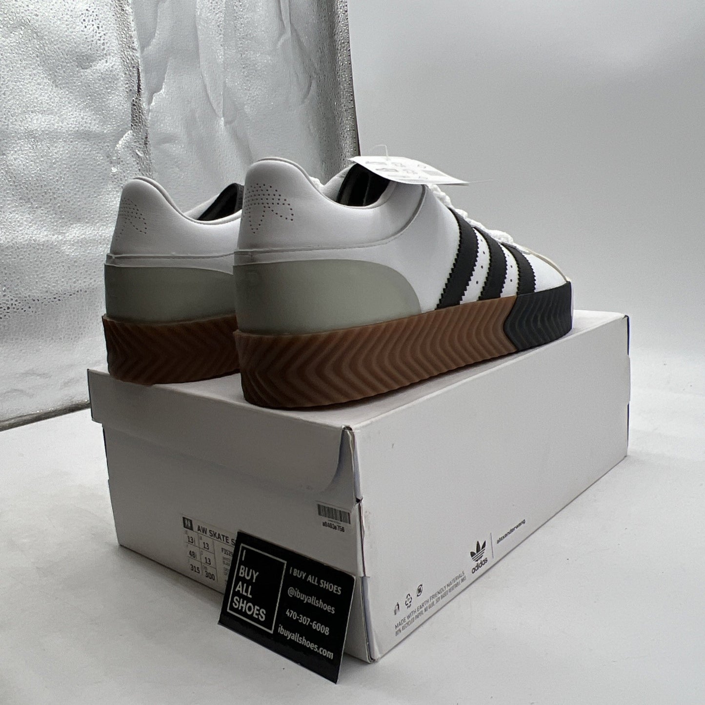 Size 13.5 - Alexander Wang x Adidas Skate Super Tech Silver (F35295)