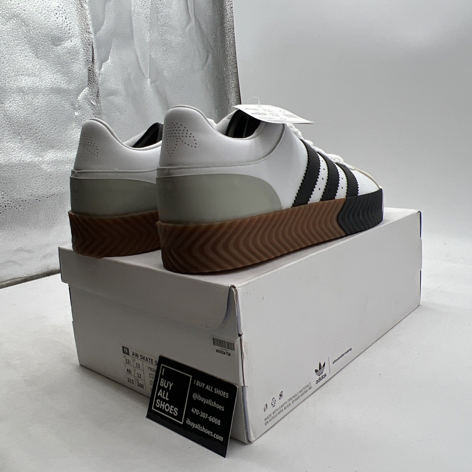 Size 13.5 - Alexander Wang x Adidas Skate Super Tech Silver (F35295)