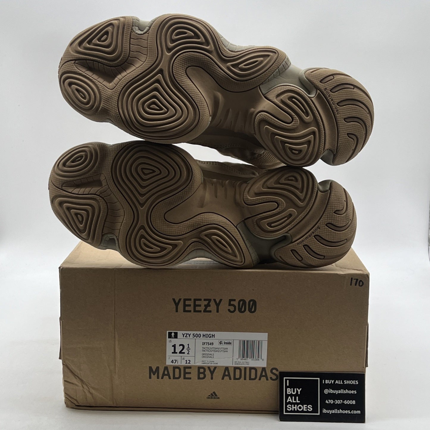 Size 12.5 - adidas Yeezy 500 Tactical High Sand (IF7549)