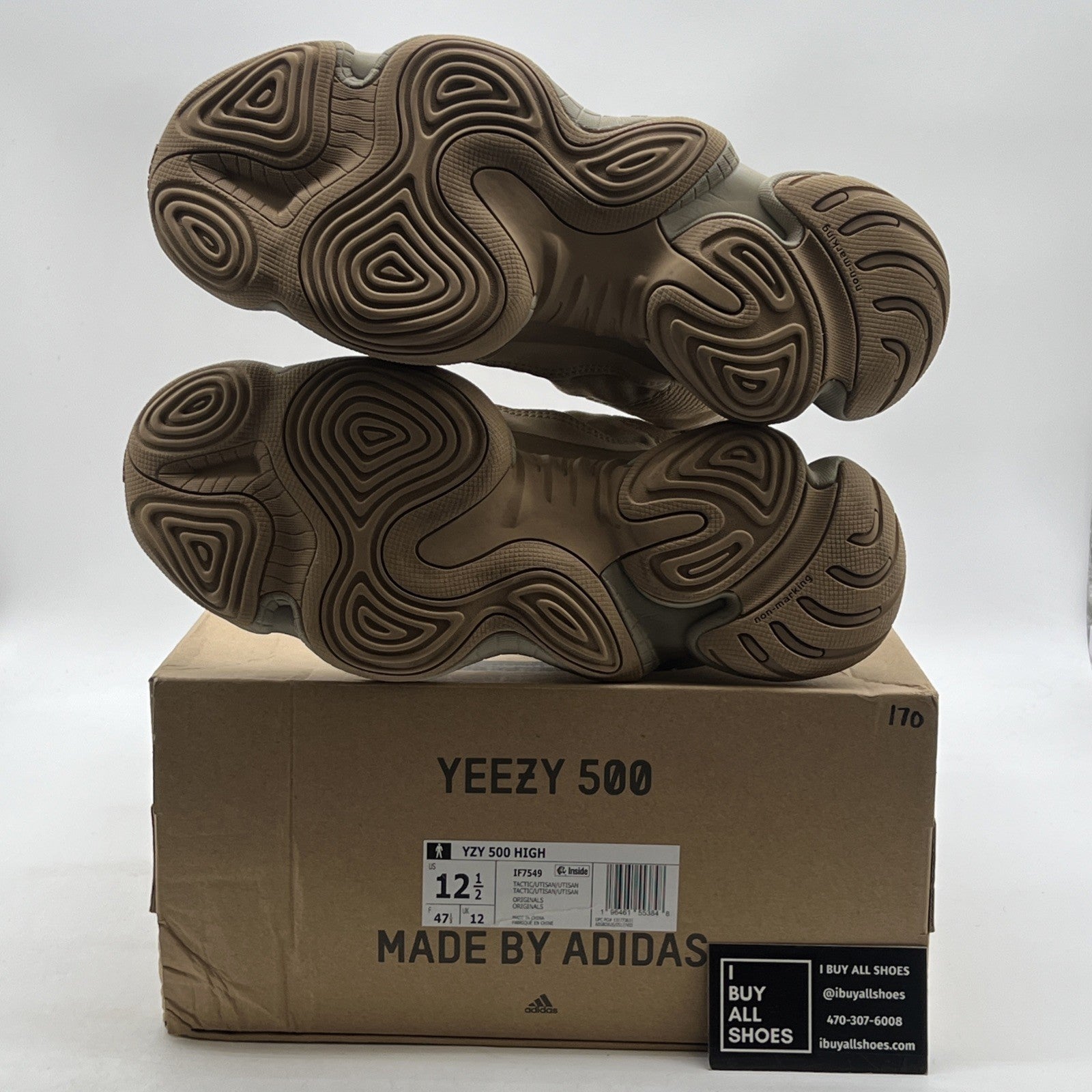 Size 12.5 - adidas Yeezy 500 Tactical High Sand (IF7549)