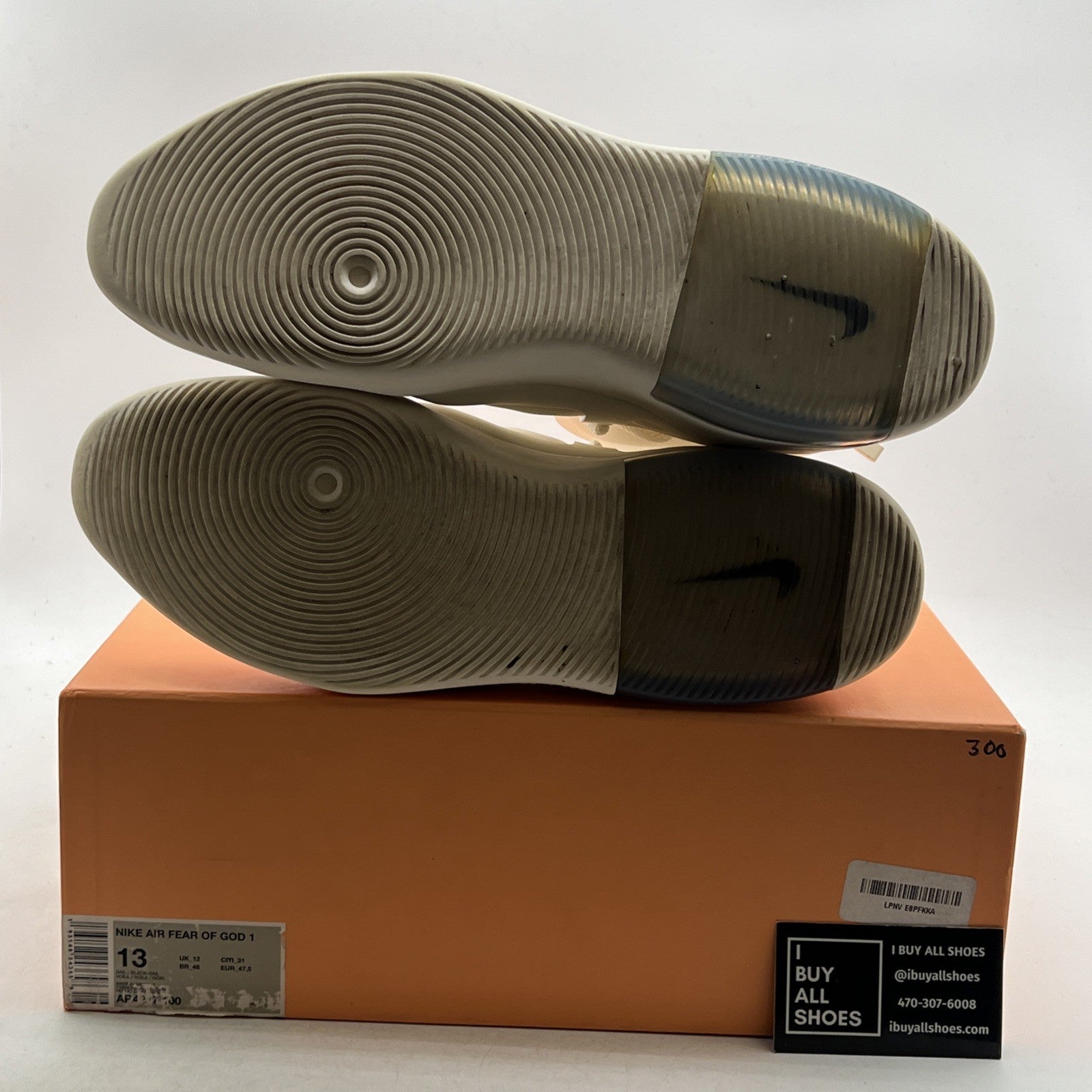 Size 13 - Nike Air Fear Of God 1 Sail (AR4237-100)