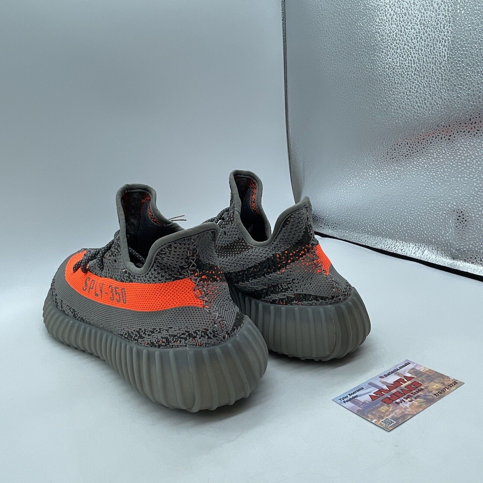 Size 13 - adidas Yeezy Boost 350 V2 Low Beluga Reflective Grey Orange (GW1229)