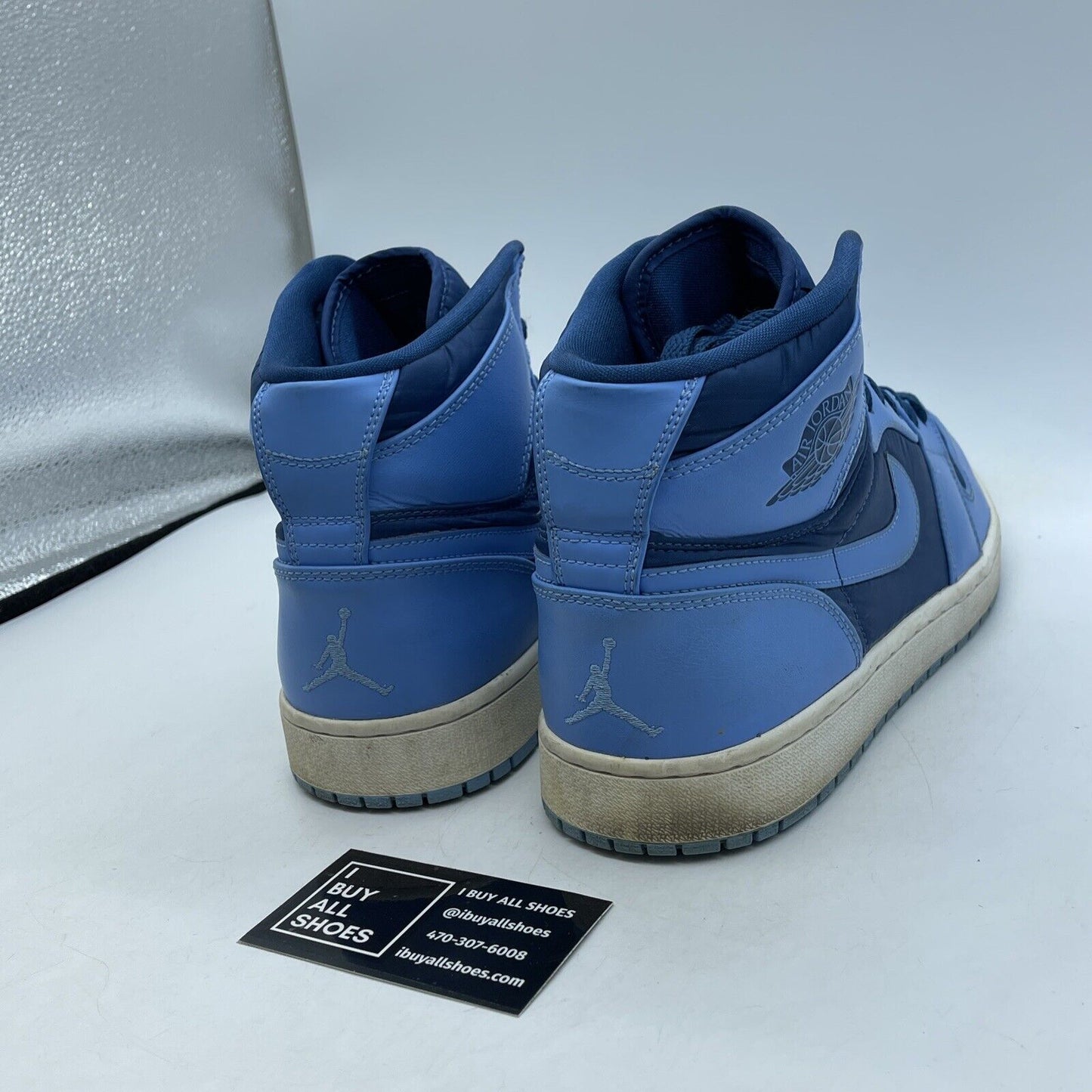 Size 12 - Air Jordan 1 Strap High French Blue Suede Leather (342132-407)