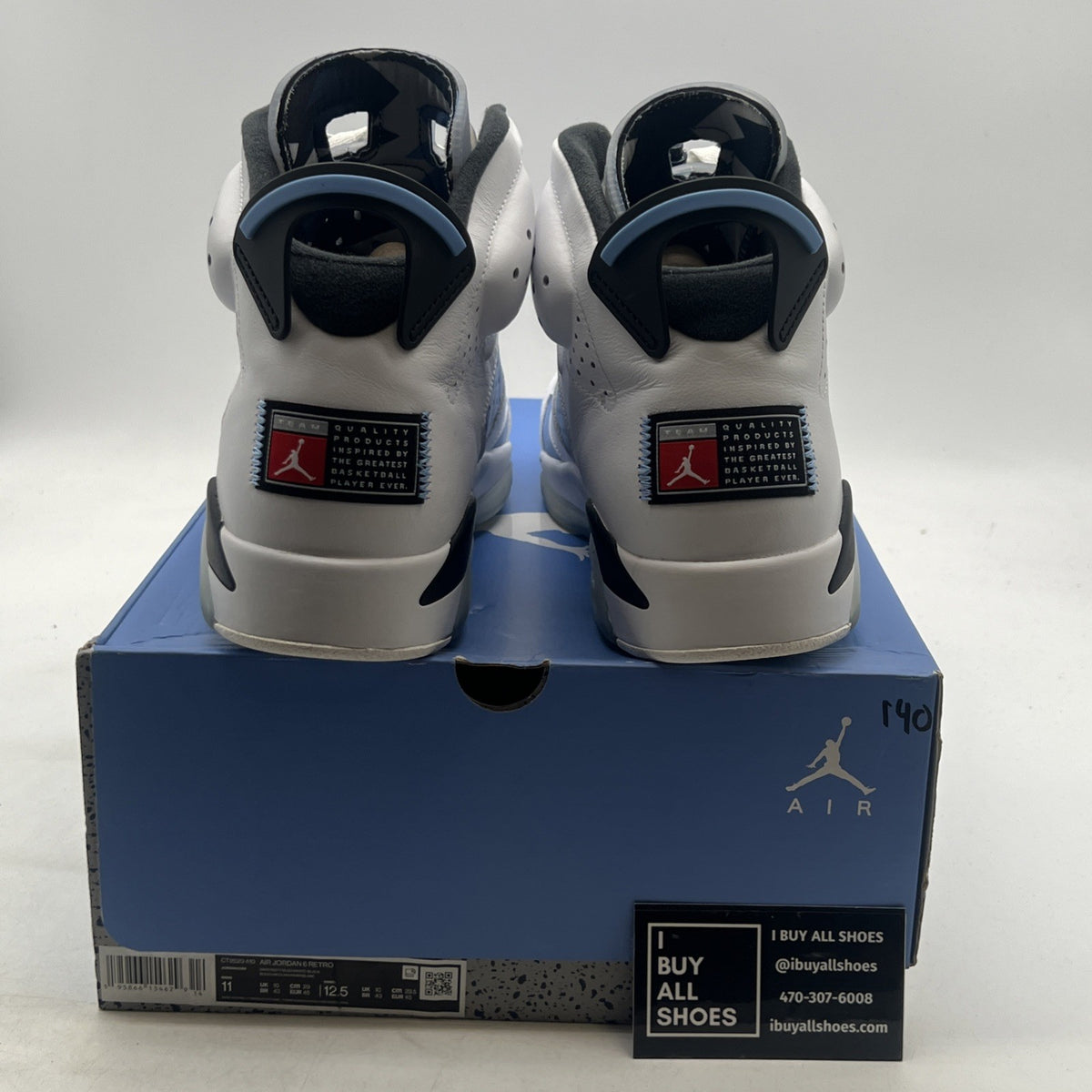 Size 11 - Air Jordan 6 Retro Mid UNC Home (CT8529-410)