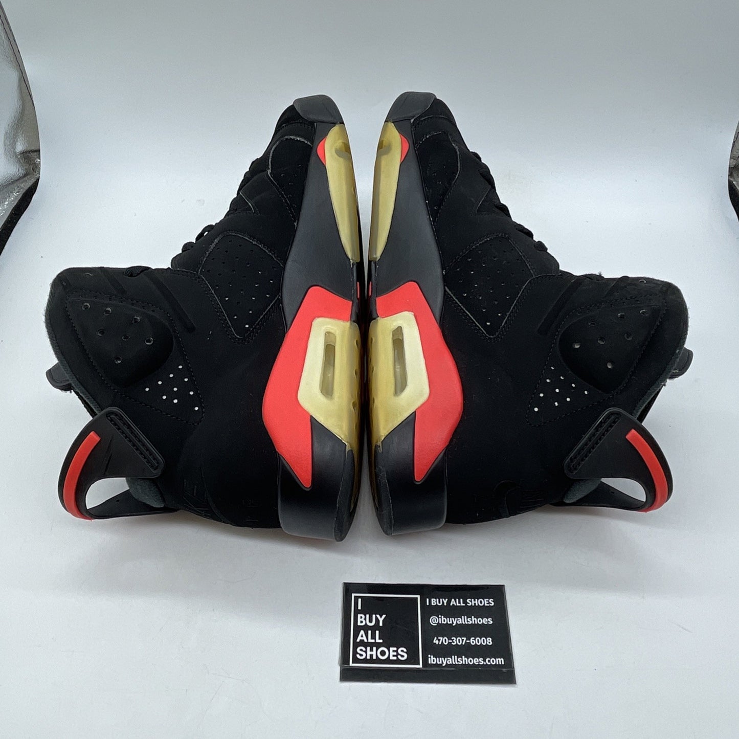 Size 13 - Jordan 6 Retro Mid Infrared Black Suede (384664-060)