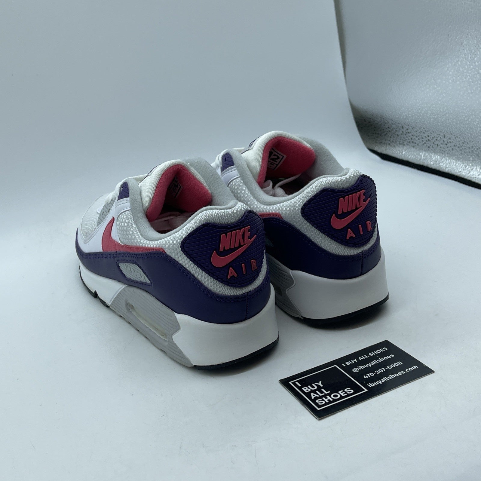 Size 12 - Nike Air Max 90 Retro 2020 Eggplant White Suede Leather (AJ1700-600)