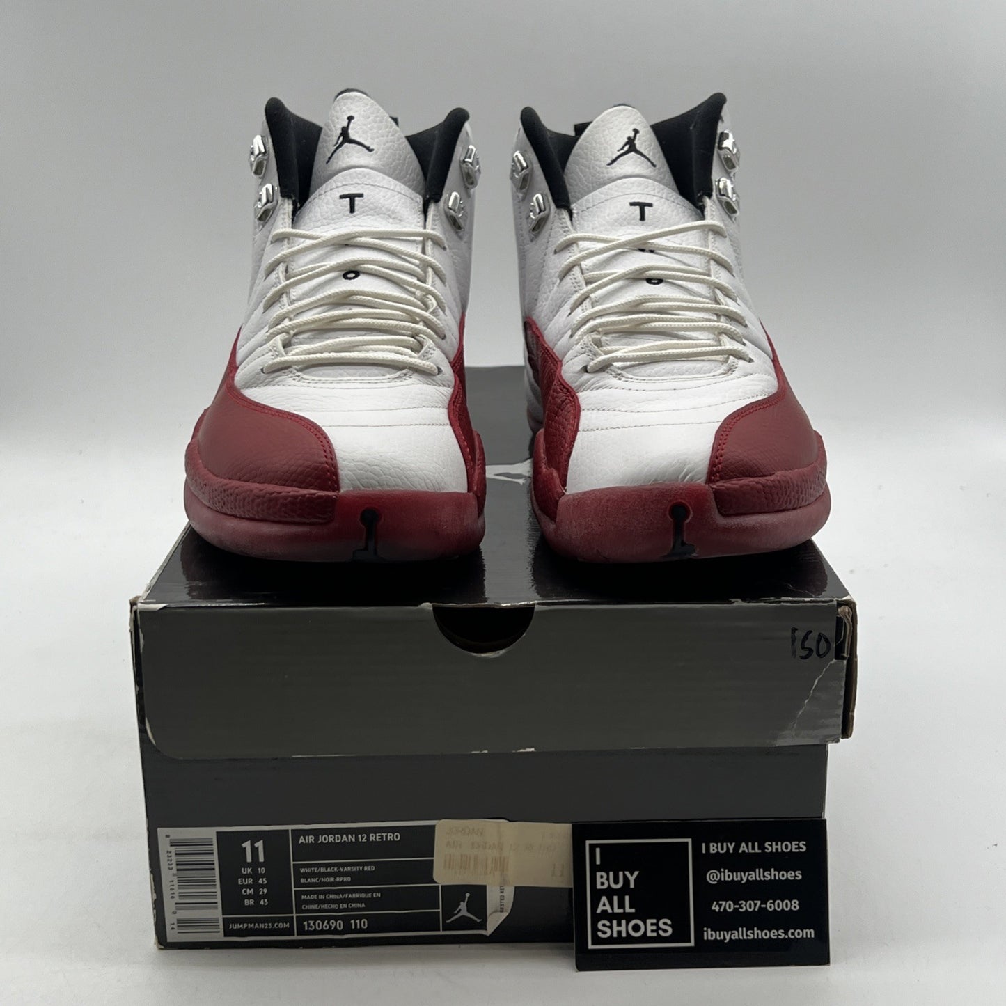 Size 11 - Air Jordan 12 Retro 2009 Cherry (130690-110)