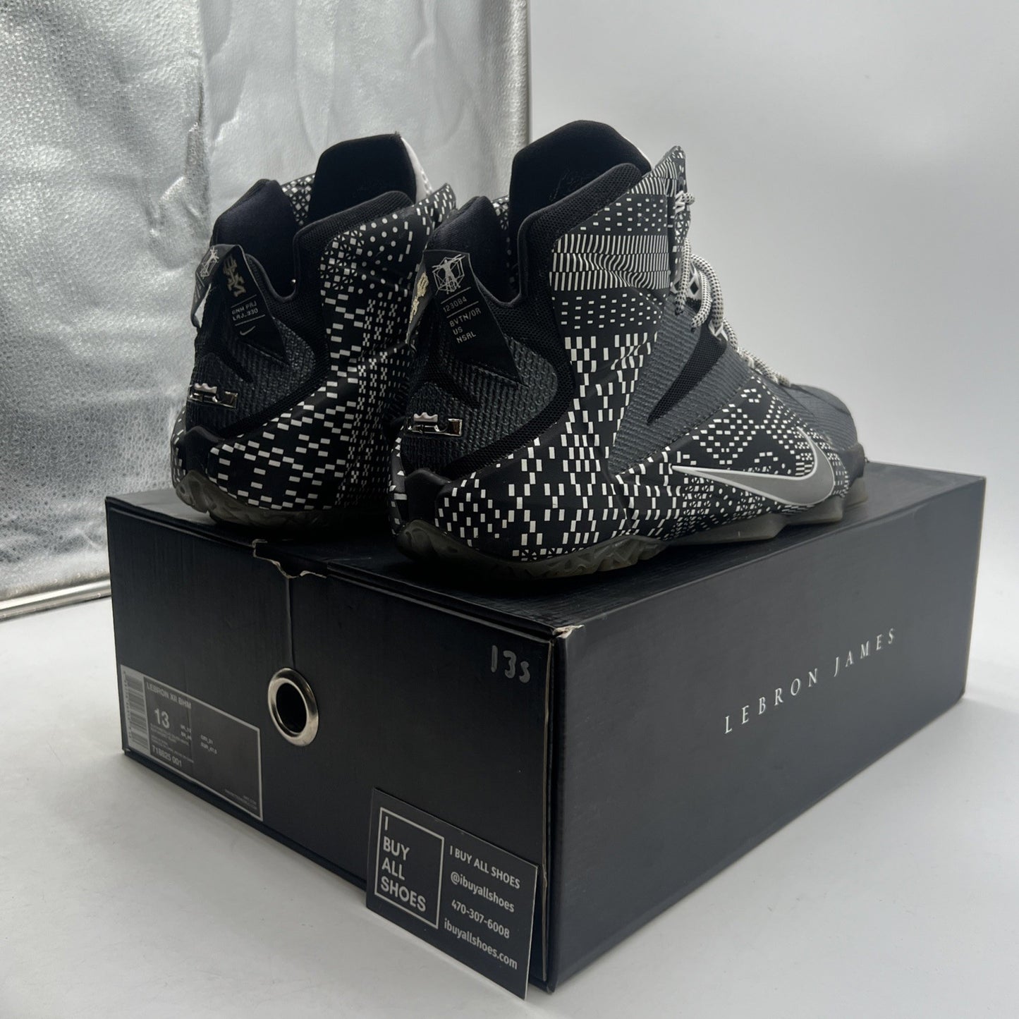 Size 13 - Nike LeBron 12 BHM - (718825-001)