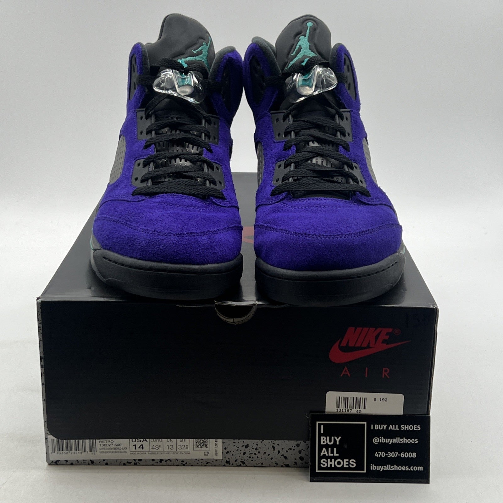 Size 14 - Air Jordan 5 Retro Alternate Grape 2020 (136027-500)